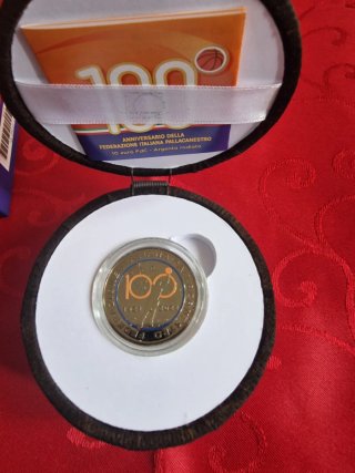 ITALIA 10€ 2021 (100° Anniv. F.I. Pallacanestro)