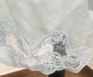 Conjunto Camisón y Bata Azul Encaje