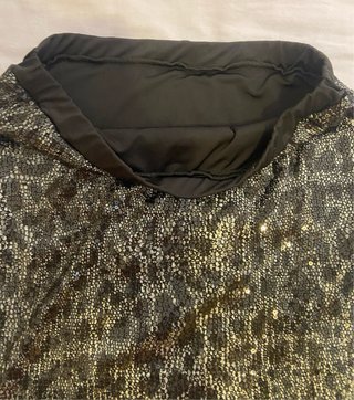 Falda de lentejuelas negra