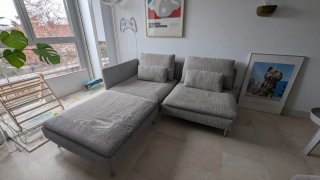 Sofá 3 plazas Ikea Soderhamn Gris