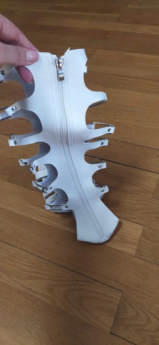 Sandalias Gladiador Altas Romanas Blancas