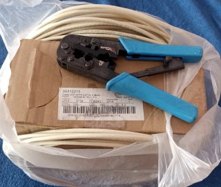 Bobina Cable UTP HFFR Cat 5e NORDIX + Herramienta.
