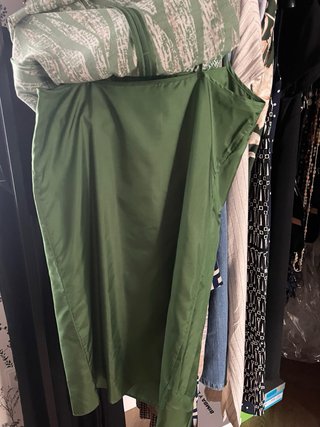 Vestido Purificación García verde y blanco