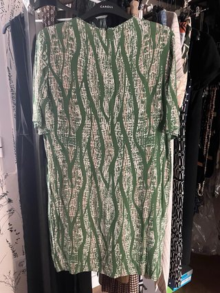 Vestido Purificación García verde y blanco
