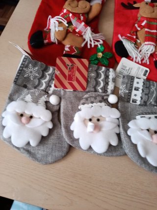 Lote 6 calcetines Navidad Papá Noel y Reno