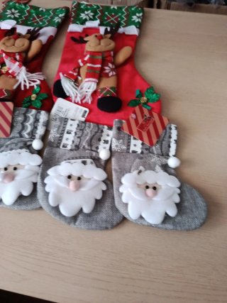 Lote 6 calcetines Navidad Papá Noel y Reno