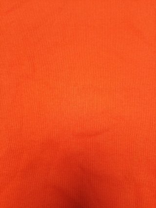 Camiseta básica naranja  manga corta canalé