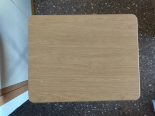 Mesita auxiliar plegable madera y metal