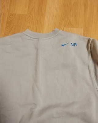 Felpa Nike Air Taglia M Beige/Blu