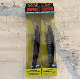 Lote 2 señuelos Rapala X-Rap Magnum 30' - 325
