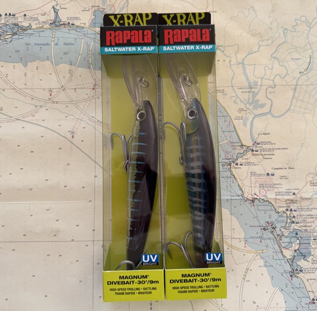 Lote 2 señuelos Rapala X-Rap Magnum 30' - 325