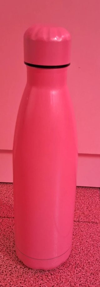 Botella termo rosa