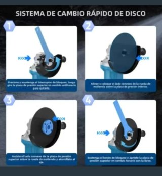 Amoladora Angular Inalámbrica (2 Baterías)