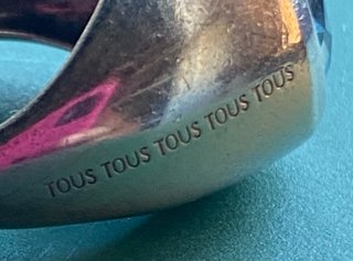 Anillo Tous plata y topacio