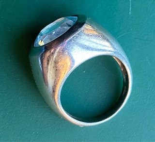 Anillo Tous plata y topacio