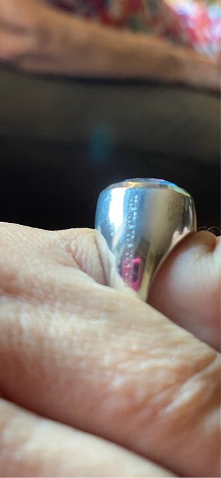 Anillo Tous plata y topacio