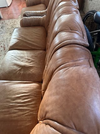 Conjunto de sofás de piel