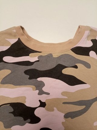 Sudadera fina corta camuflaje