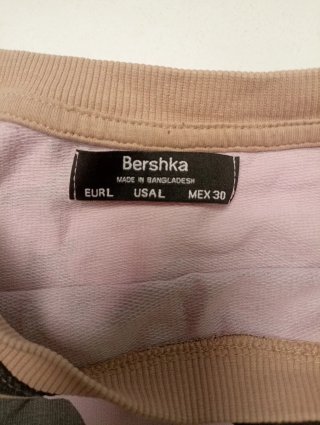 Sudadera fina corta camuflaje