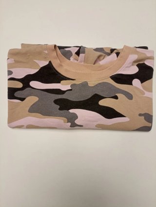 Sudadera fina corta camuflaje