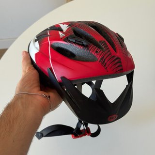 Casco de Bicicleta KED Rojo y Negro
