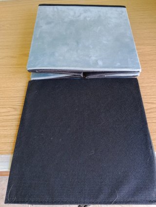 Puff Almacenamiento Plegable Gris