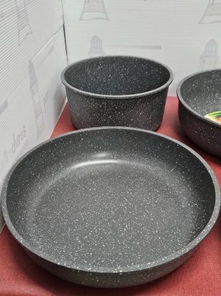 Juego de sartenes y cazos Yashe - 15pcs - Nuevo