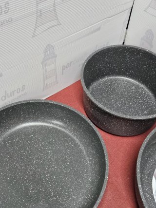 Juego de sartenes y cazos Yashe - 15pcs - Nuevo