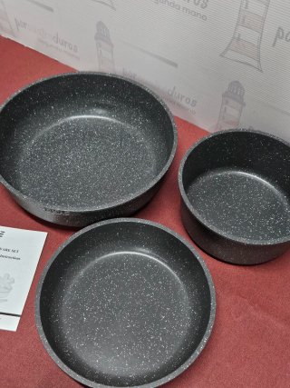 Juego de sartenes y cazos Yashe - 15pcs - Nuevo