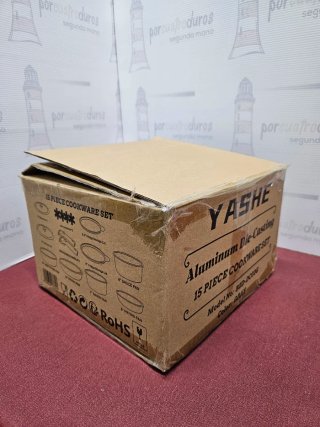 Juego de sartenes y cazos Yashe - 15pcs - Nuevo