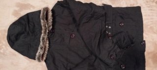 Cazadora negra invierno mujer