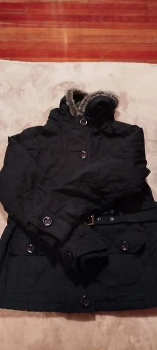Cazadora negra invierno mujer