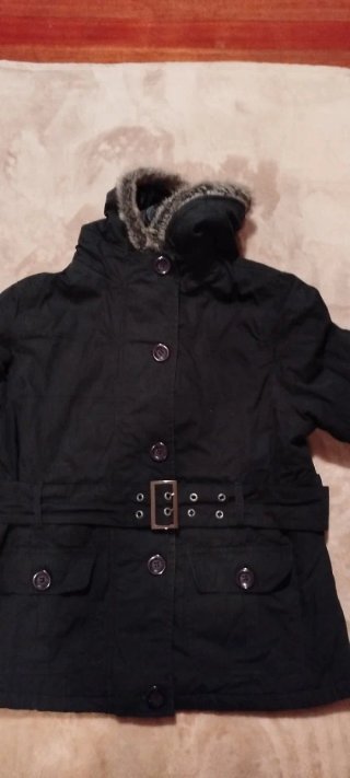 Cazadora negra invierno mujer