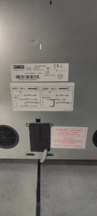 Vitrocerámica Zanussi Induccion