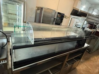 Expositor refrigerado cristal curvo