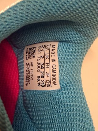 Botas de fútbol Adidas niño azul