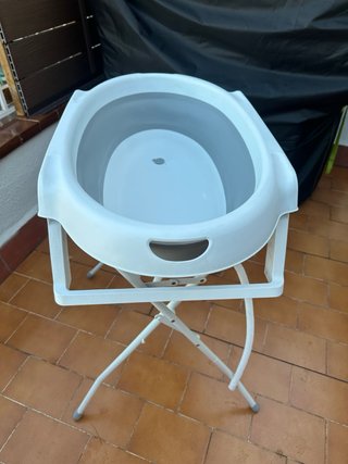 Bañera para bebé con soporte plegable