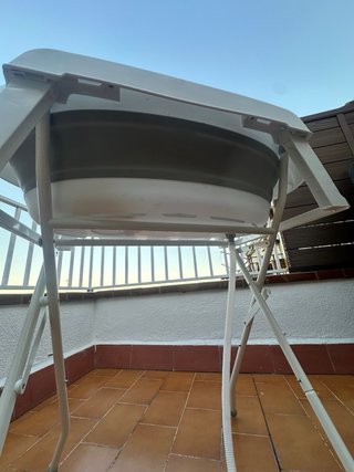 Bañera para bebé con soporte plegable