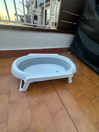 Bañera para bebé con soporte plegable