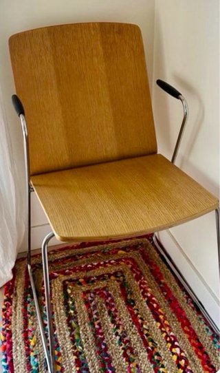 2 Sillas Diseño Mid Century Madera y Metal