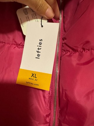 Chaleco rosa acolchado talla XL