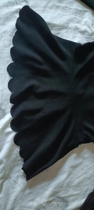 Blusa Shein nera manica lunga taglia 3XL