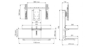 Supporto TV LED 32/55 Regolabile