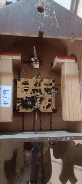 Reloj de cuco de pared de madera