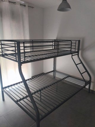 Litera Matrimonio Metal Negra