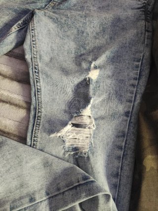 Lote 2 pantalones chico vaqueros y camuflaje