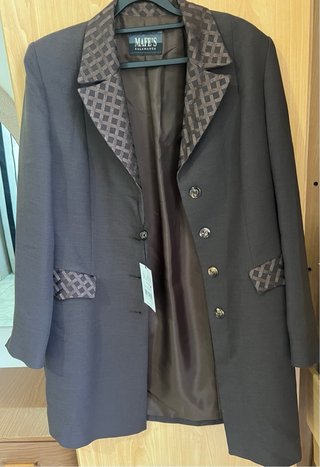 Abrigo gris elegante talla L Xl xxl