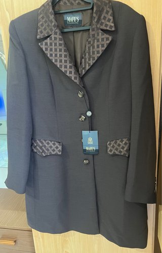 Abrigo gris elegante talla L Xl xxl