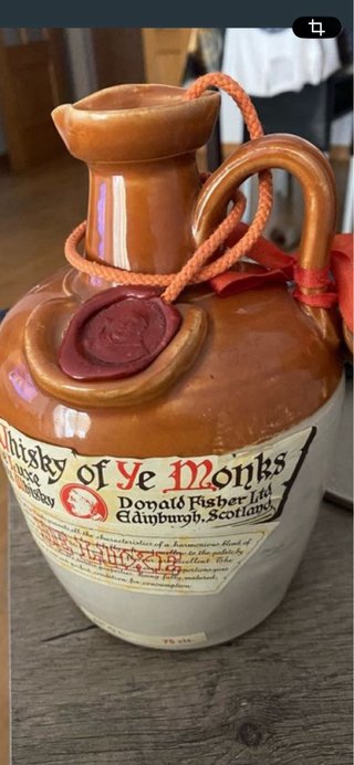 Botella Antigua Whisky Ye Monks