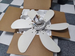 Ventilador con luz Blanco